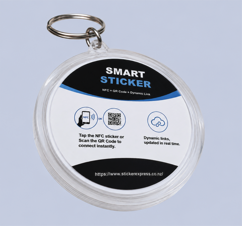 Custom NFC/ Smart & QR Code Stickers (Made in NZ)