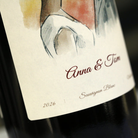 Custom printed chill-grade wine label