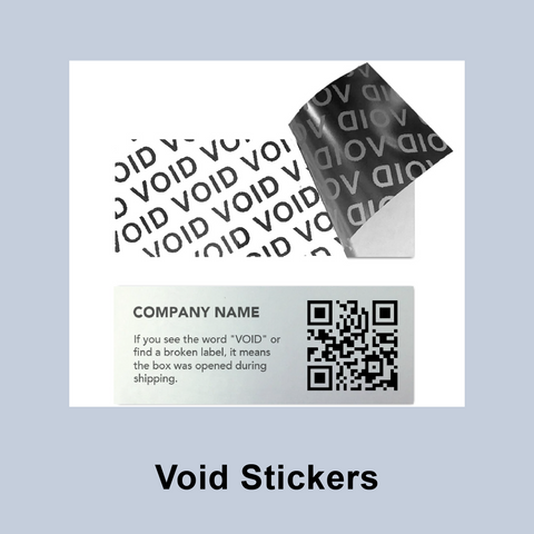 Tamper-evident Stickers with Silver Finish